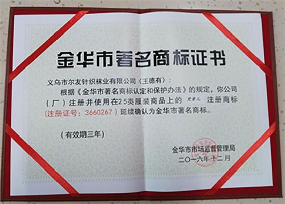 尔友针织内衣厂受邀参加2017年世界知识产权日活动