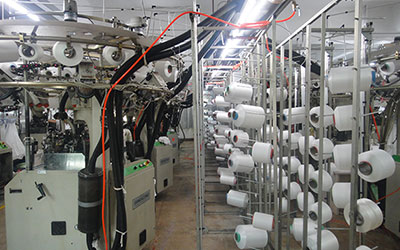 自动针织机特写