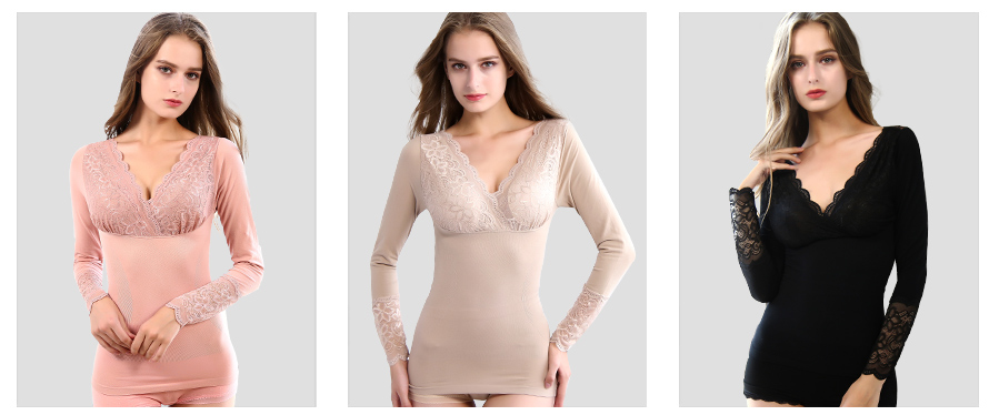 性感妩媚，寒冷的秋冬之季就来一款尔友针织无缝内衣生产的梵雪儿系列女士保暖内衣！