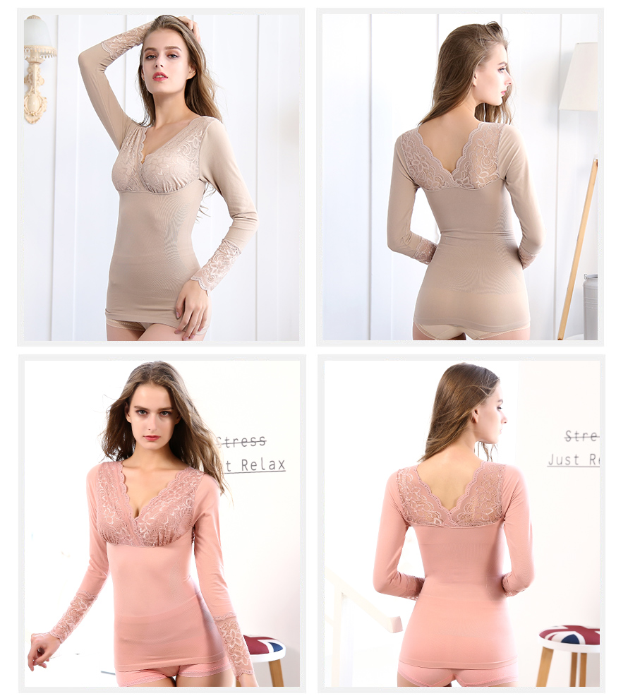 义乌尔友针织加工6801女士保暖内衣一次性成型工艺，具有舒适无痕美体塑身，吸湿排汗，富有弹性等特性，材质采用的不含偶氮的材料，安全健康！