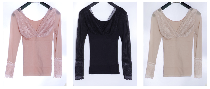 “梵雪儿”系列蕾丝衫,女士打底衫将自然柔美融入时尚，让你穿着更加健康、舒适、体贴。