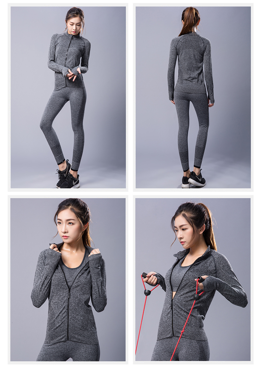  义乌尔友针织定制瑜伽服定制，瑜珈裤运动服套装M-2外套+M-1裤子健康时尚，是您瑜伽运动的优选运动服。