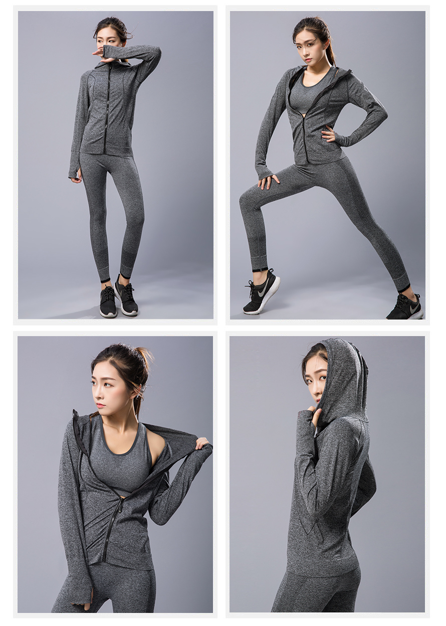 瑜伽运动服套装M-8外套+M-1裤子运动套装贴身无痕，穿上将会助你美体塑身。