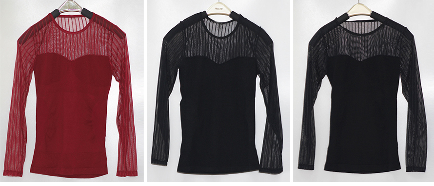 6760女士网纱打底衫多款多种颜色供你选择！