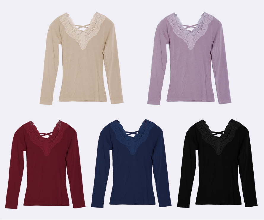 尔友针织内衣厂生产的梵雪儿系列6539女士保暖内衣多种款式多种颜色供你选择。