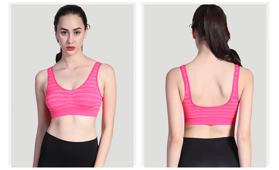 健身完美身材展示，你需要一款尔友针织内衣厂生产加工的ydwx-03运动文胸！